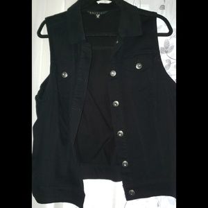 Sparkle botton Jean vest